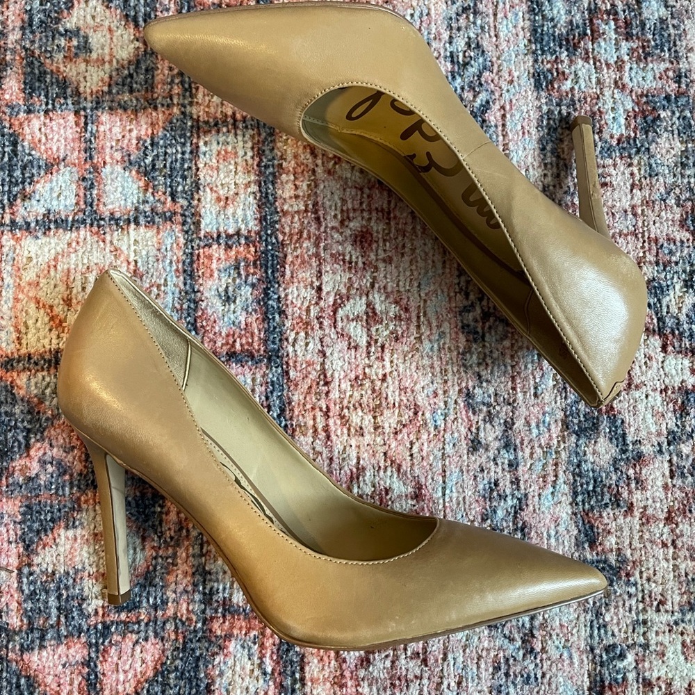 Sam Edelman tan leather heels